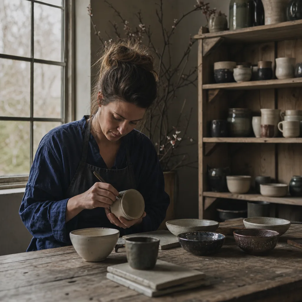 Glazed Serving Bowl